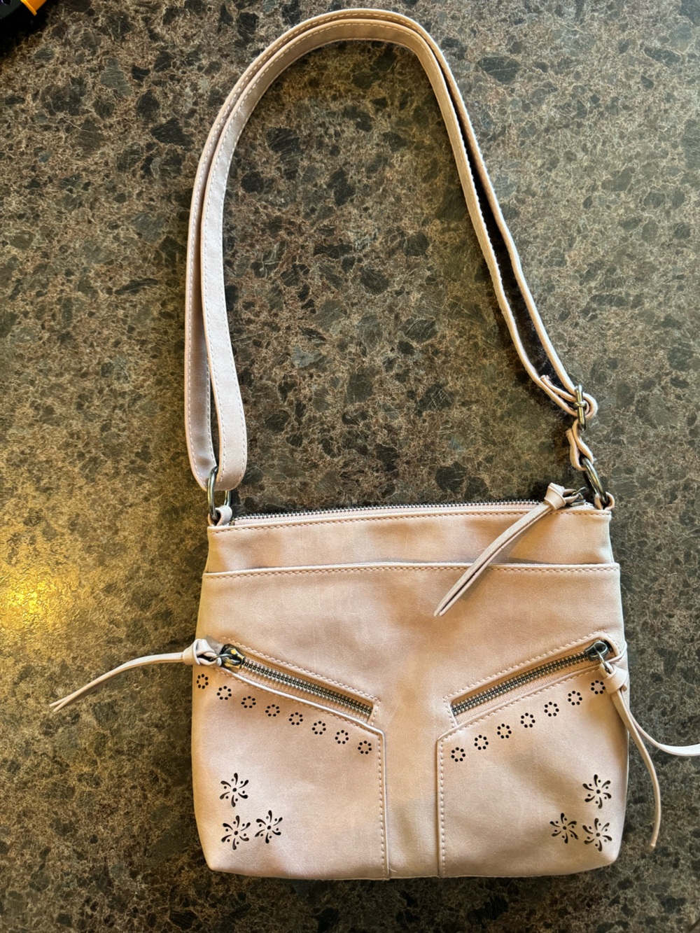 Ruff Hewn Boho Chic Perforated Crossbody Bag